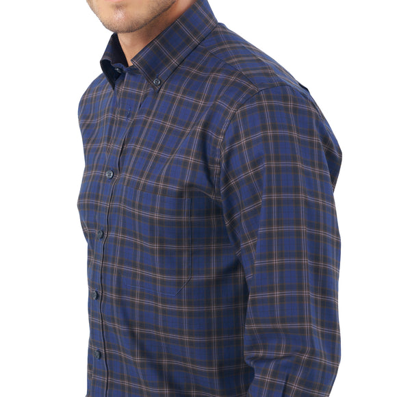 Leo Chevalier Non Iron Sport Shirt in Navy