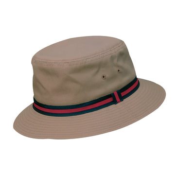 Dorfman Pacific Deluxe Bucket Rain Hats in Tan