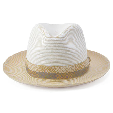 Stetson Andover Florentine Milan Straw Hat in Beige / Sand - 0