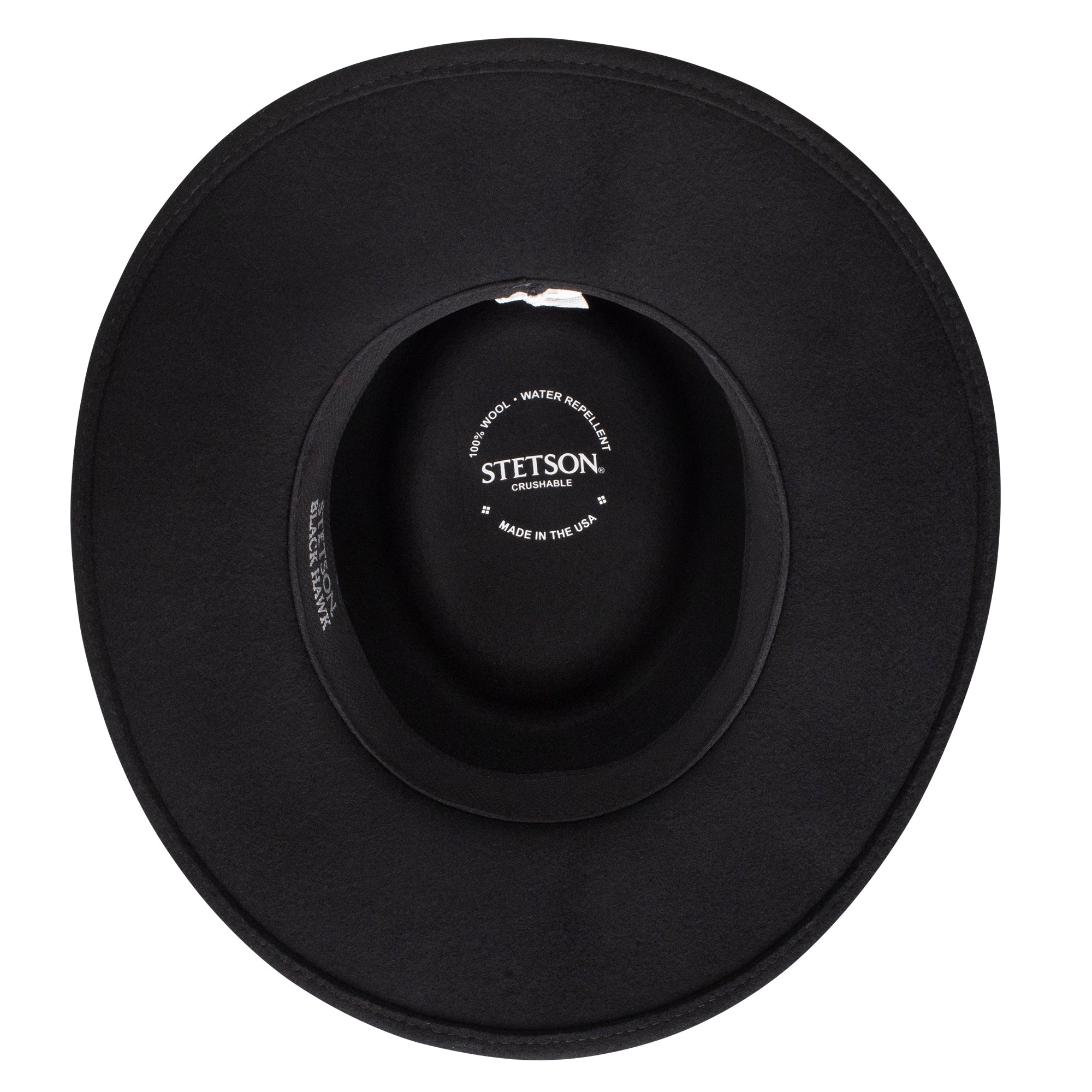 Stetson Crushable Black Hawk Wool Hat | Muldoon's Men's Wear