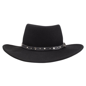 Stetson Crushable Black Hawk Wool Hat - 0