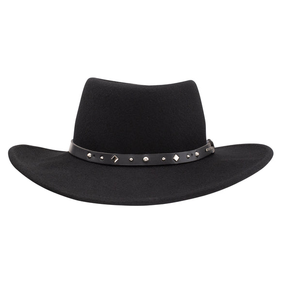 Stetson Crushable Black Hawk Wool Hat