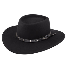 Stetson Crushable Black Hawk Wool Hat