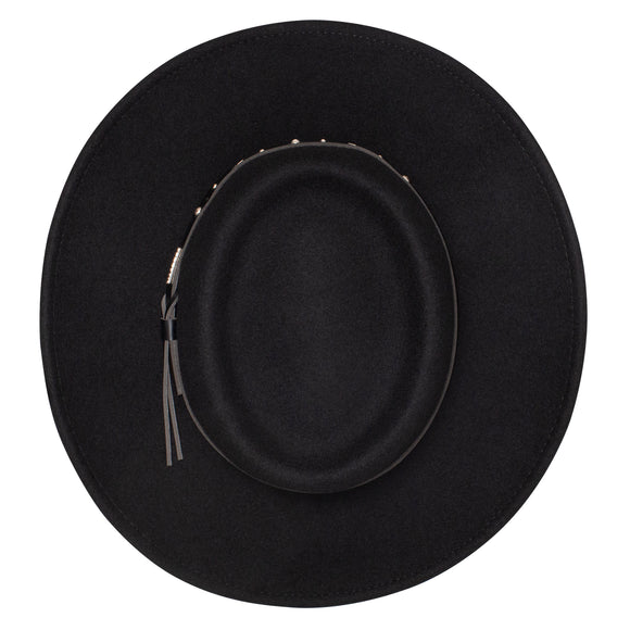 Stetson Crushable Black Hawk Wool Hat
