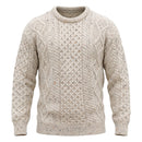 West End Inis Mor Aran Crew Neck Sweater in Skiddaw-1