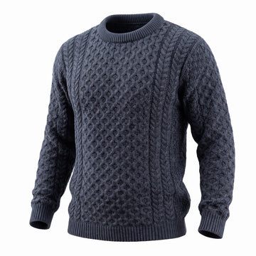 West End Kildare Merino Crew Neck Sweater in Charcoal