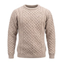 West End Kildare Merino Crew Neck Sweater in Oatmeal-1