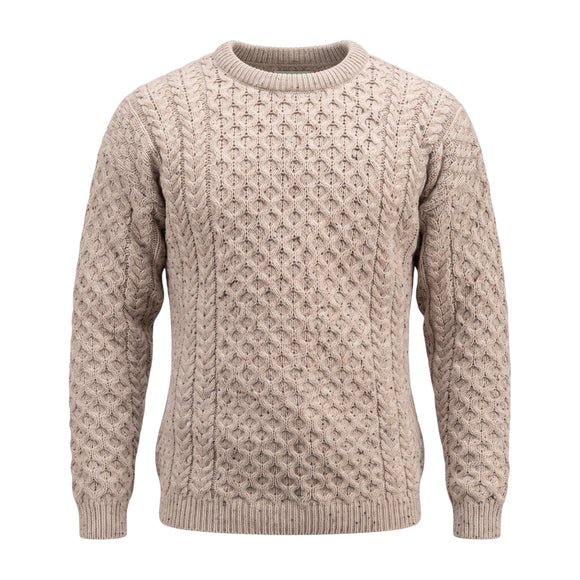 West End Kildare Merino Crew Neck Sweater in Oatmeal
