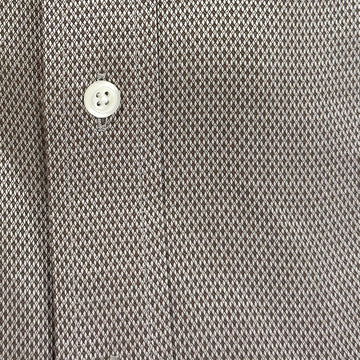 Cooper & Stewart Non-Iron Diamond Dobby Dress Shirt in Tan - Tall Sizes - 0