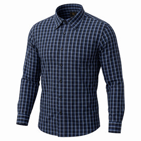 F/X Fusion Long Sleeve Fineline Check Shirt in Royal