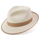 Dobbs Thumbs Up Milan Straw Hat in Ivory/Cognac-1