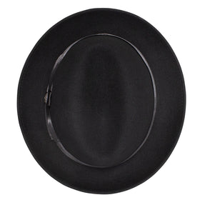 Dobbs Wool Felt Boulevard Fedora Hat in Black - 0