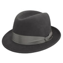 Dobbs Wool Felt Boulevard Fedora Hat in Grey-1