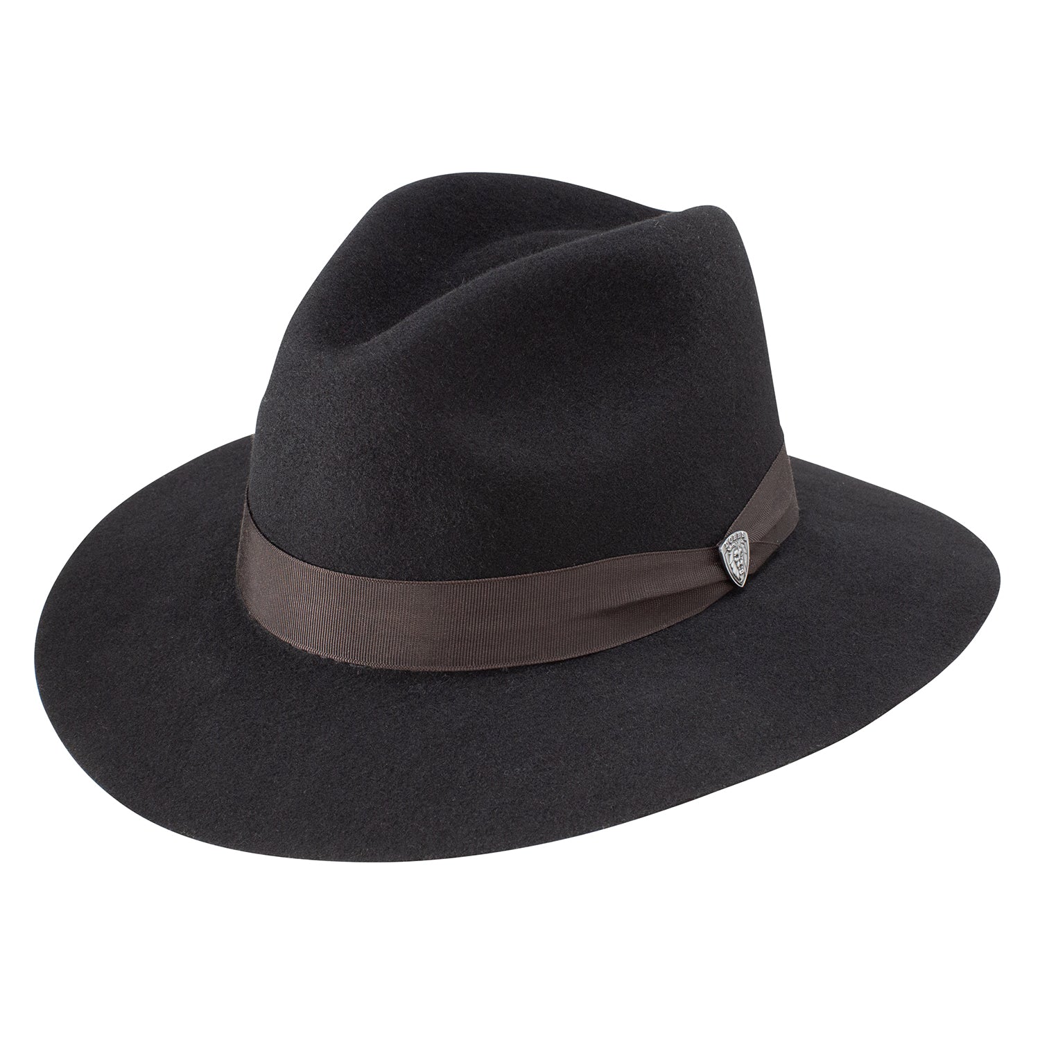 Dobbs Pure Wool Easy Peasy Fedora Hat in Black