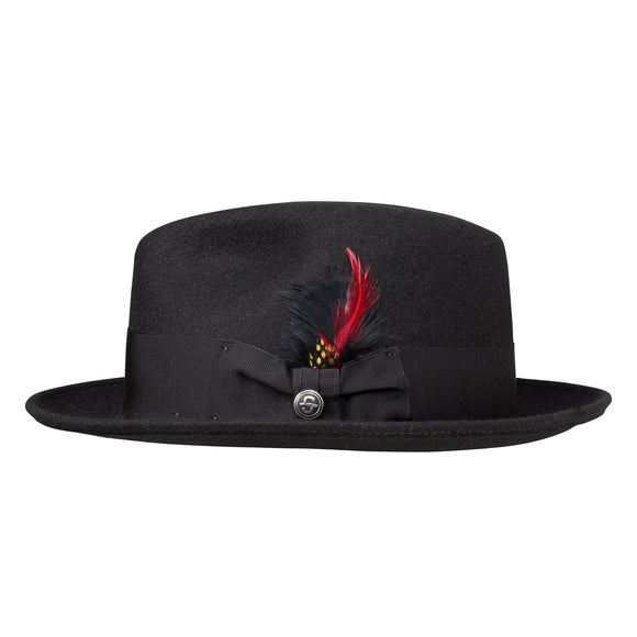 Stetson 100% Pure Wool Felt Frederick Hats in Black