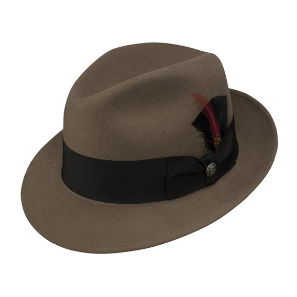 Stetson 100% Pure Wool Felt Frederick Hats in Camel
