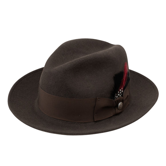 Stetson 100% Pure Wool Felt Frederick Hats in Mink