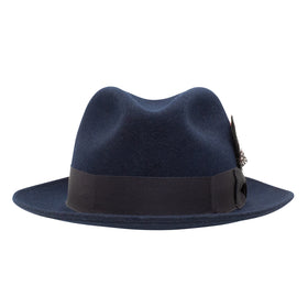 Stetson 100% Pure Wool Felt Frederick Hats in Navy - 0