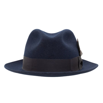 Stetson 100% Pure Wool Felt Frederick Hats in Navy - 0