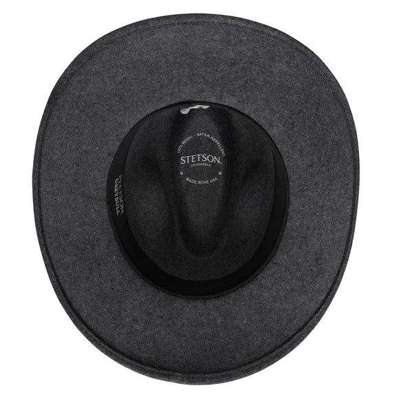 Stetson 100% Crushable Wool Greybull Hat