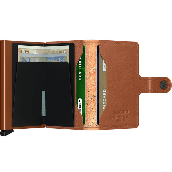 Secrid Stitch Linea Vegetable Tanned Leather Miniwallet - MSt