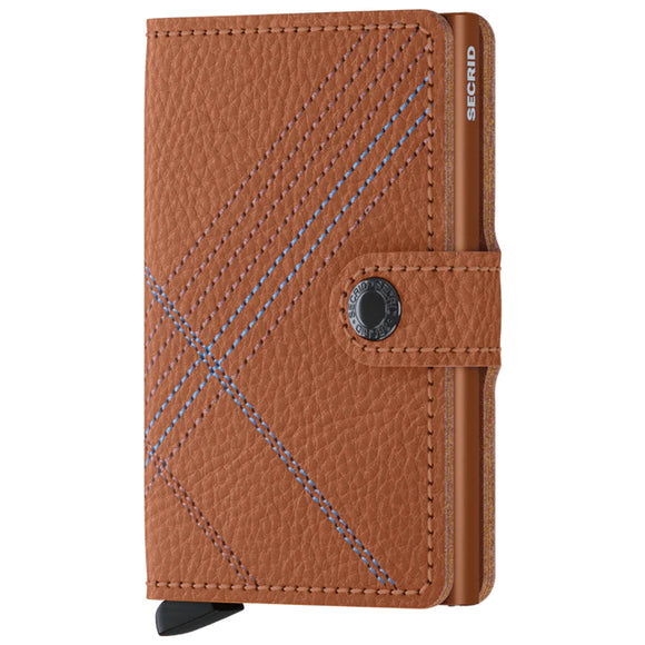 Secrid Stitch Linea Vegetable Tanned Leather Miniwallet - MSt