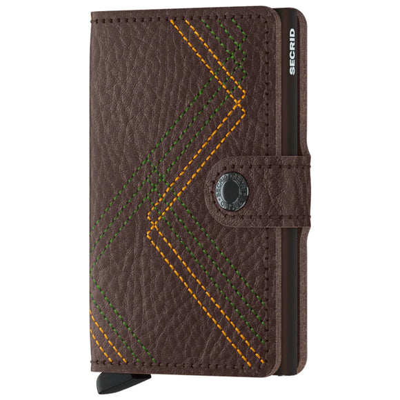 Secrid Stitch Linea Vegetable Tanned Leather Miniwallet - MSt