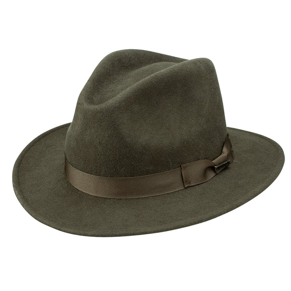 Stetson Wool Felt Markham Pinch Front Cowboy Hat in Sage