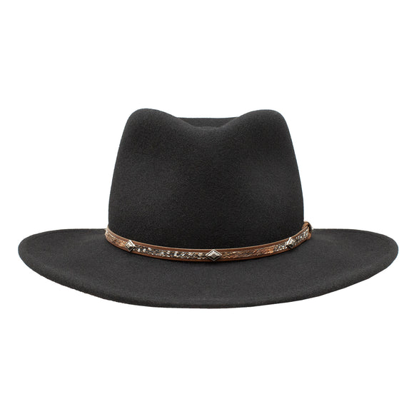 Stetson Mountain Sky Crushable Wool Hat in Black