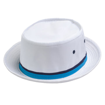 Dorfman Pacific Roll Up Bucket Hat in WHITE - 830K
