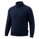 West End Carrick Merino Roll Neck Sweater in Navy-1