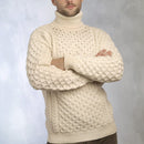 West End Carrick Merino Roll Neck Sweater in Natural-2