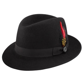 Stetson 100% Wool Felt Randall Hat in Black