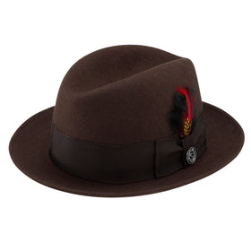 Stetson 100% Wool Felt Randall Hat in Coffee