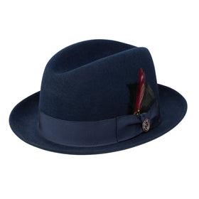 Stetson 100% Wool Felt Randall Hat in Navy