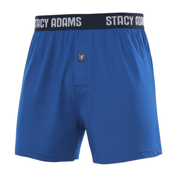 Stacy Adams Comfortblend Boxer Shorts in Blue - Big Sizes