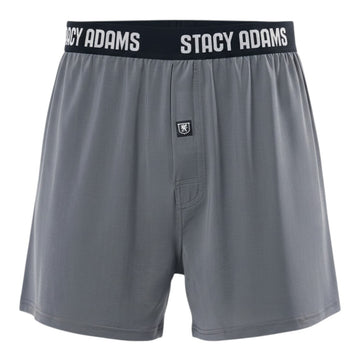 Stacy Adams Comfortblend Boxer Shorts in Gray - Regular Sizes