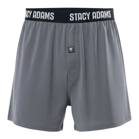 Stacy Adams Comfortblend Boxer Shorts in Gray - Big Sizes