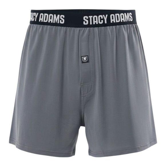 Stacy Adams Comfortblend Boxer Shorts in Gray - Big Sizes