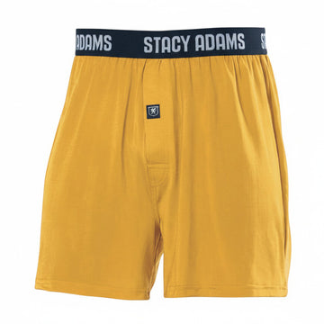 Stacy Adams Comfortblend Boxer Shorts in Mustard - Big Sizes