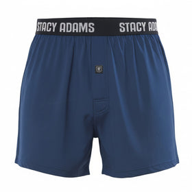 Stacy Adams Comfortblend Boxer Shorts in Navy - Regular Sizes