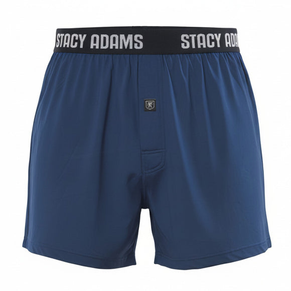 Stacy Adams Comfortblend Boxer Shorts in Navy - Big Sizes