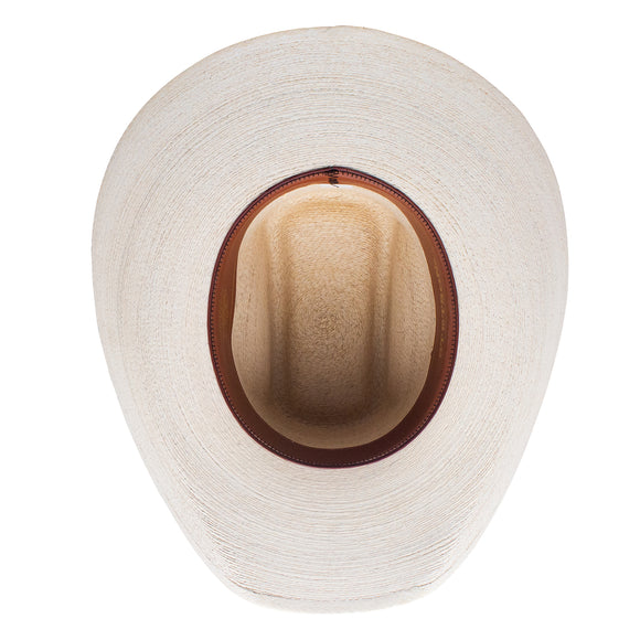 Stetson Palm Leaf Straw Square Hat with Eyelets