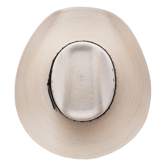 Stetson Palm Leaf Straw Square Hat with Eyelets