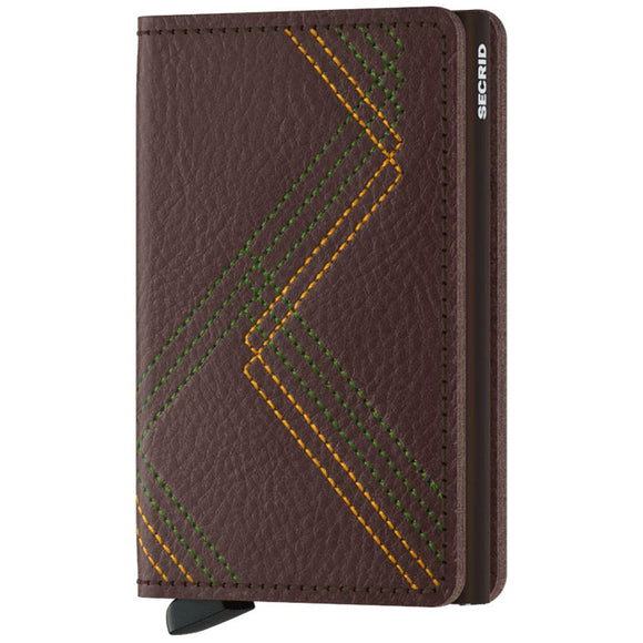 Secrid Stitch Linea Vegetable Tanned Leather Slimwallet - SSt