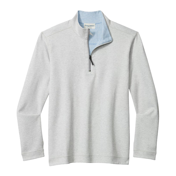 Tommy Bahama Flipview Half-Zip Sweater / Sweatshirt in Micro Chip - Big Sizes
