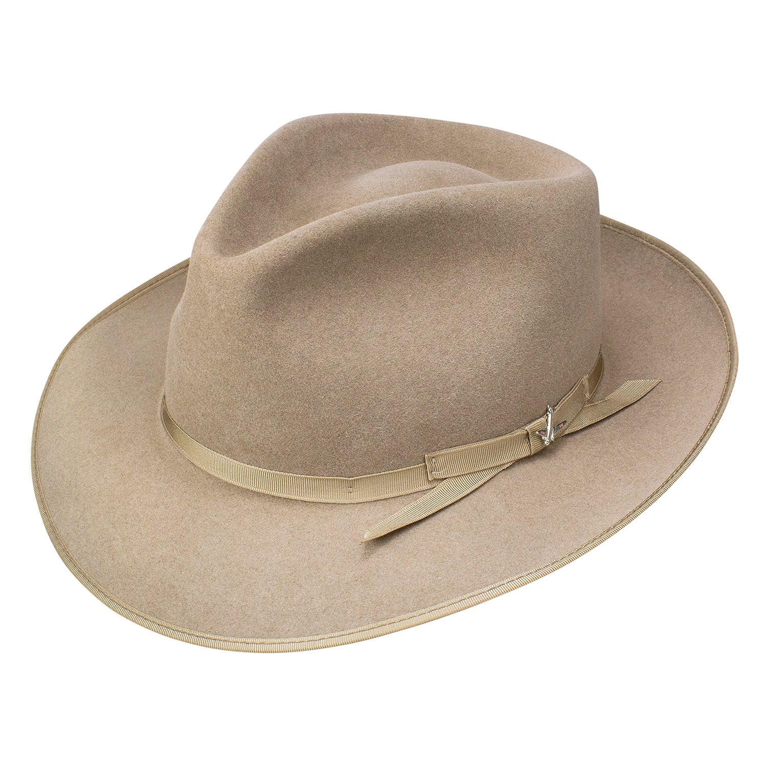 Stetson Stratoliner Fur Felt Fedora Hat in Natural with Hat Box