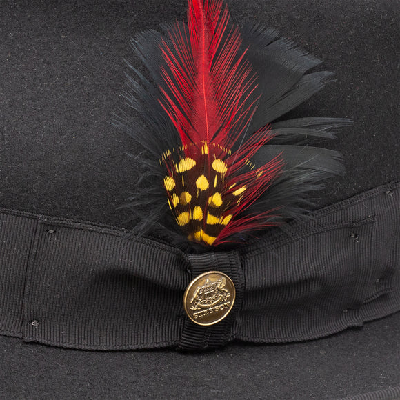 Stetson 100% Wool Felt Whippet Hats in BLACK