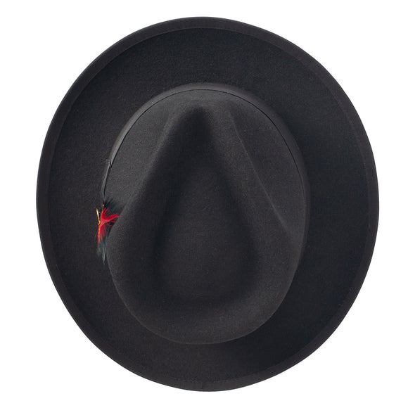 Stetson 100% Wool Felt Whippet Hats in BLACK