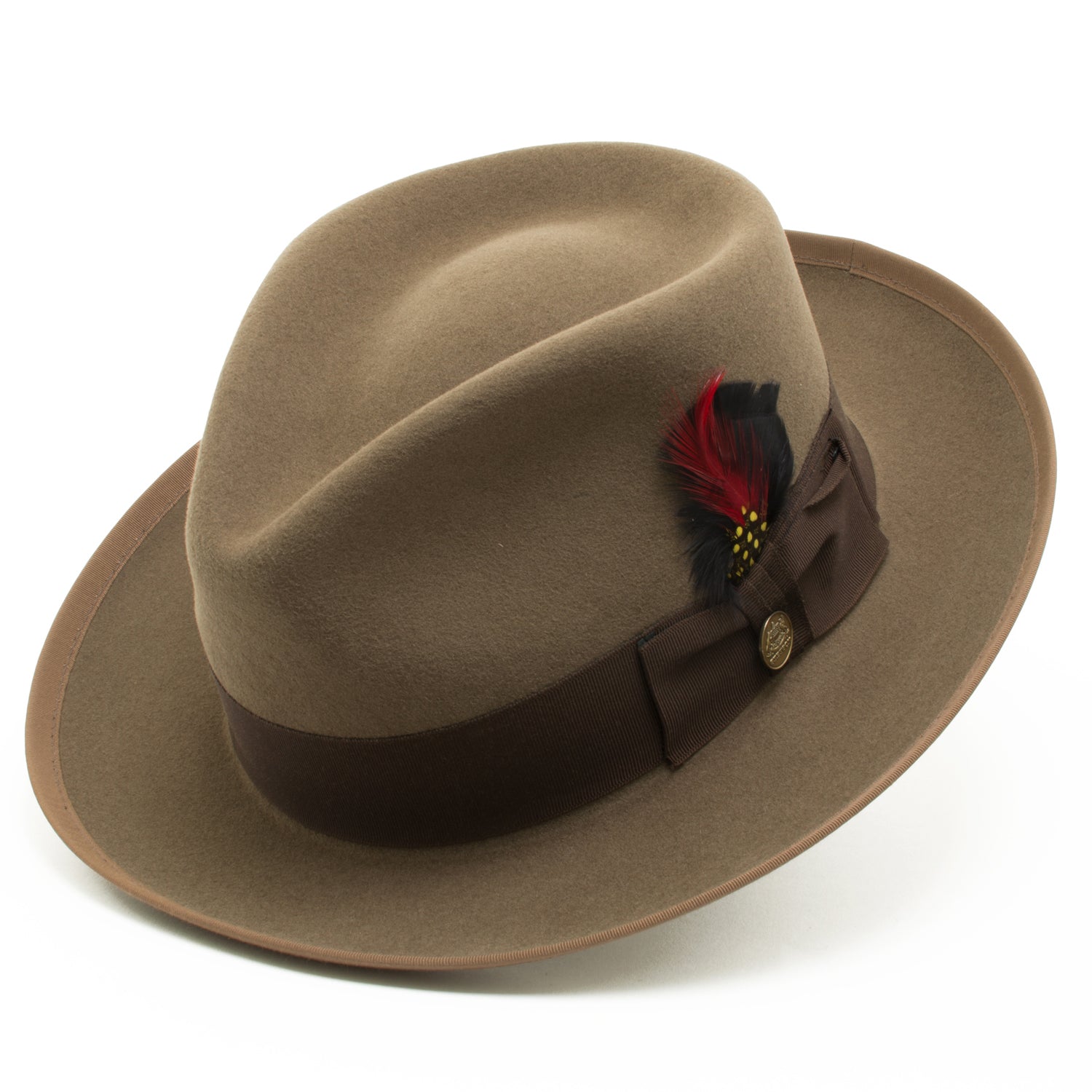 Stetson 100% Wool Felt 'Whippet' Hats in CAMEL